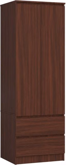 Armadio AKORD S60 Wengé 60 cm 2 ante 2 cassetti 60x51x180 cm