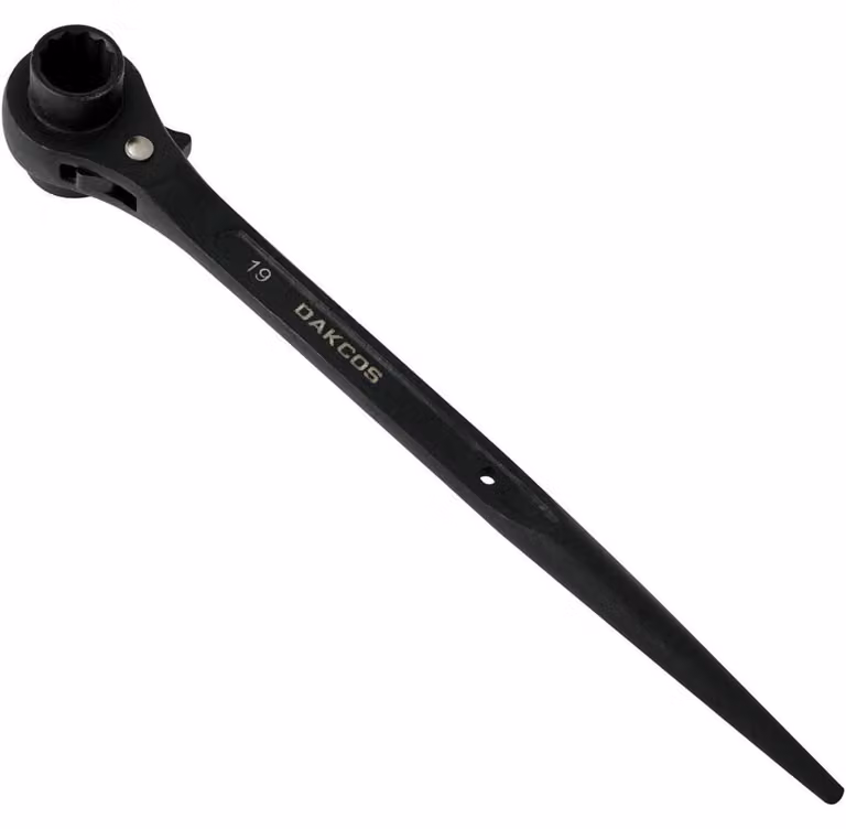 Chiave a bussola per ponteggi, 19/22 mm, regolabile, acciaio CR-V, colore nero, lunghezza 310 mm