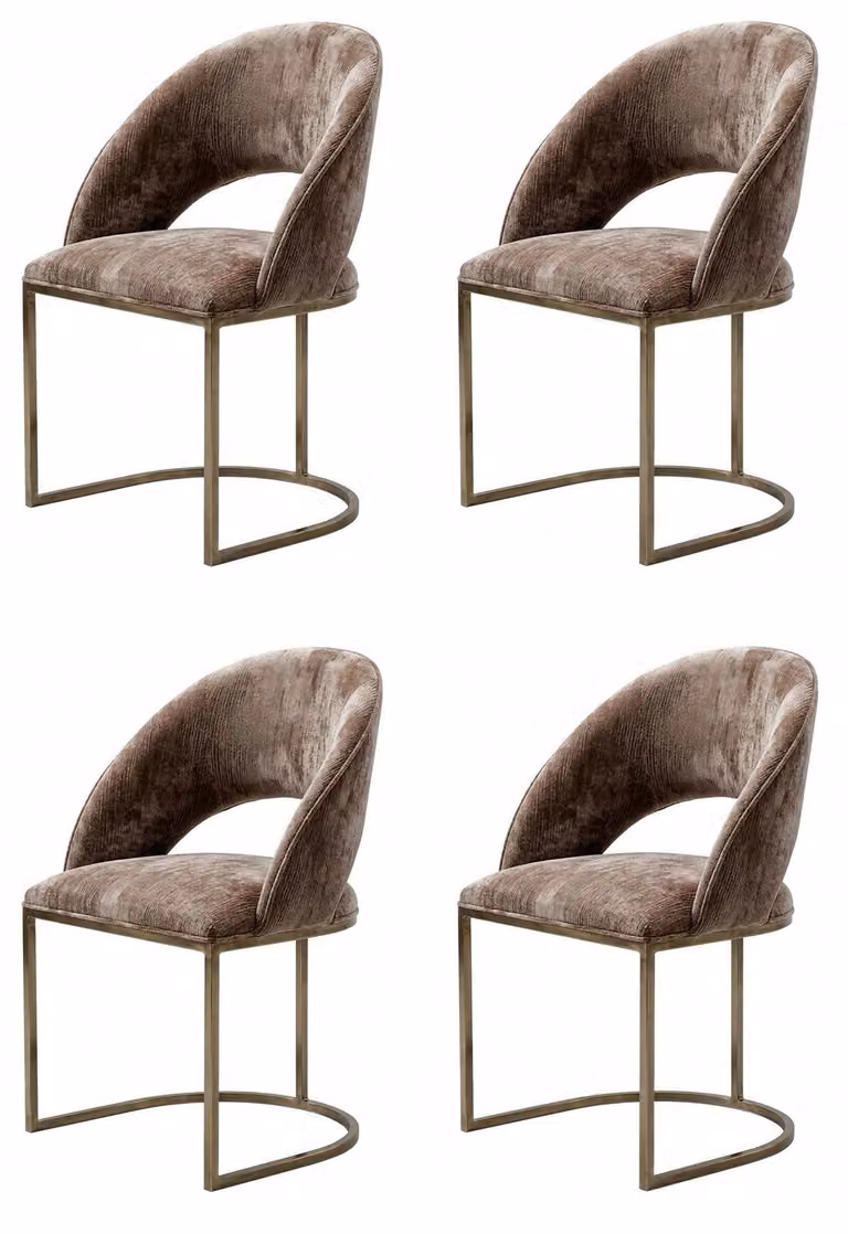 Set di 4 sedie imbottite – eleganti, comode e dal design moderno