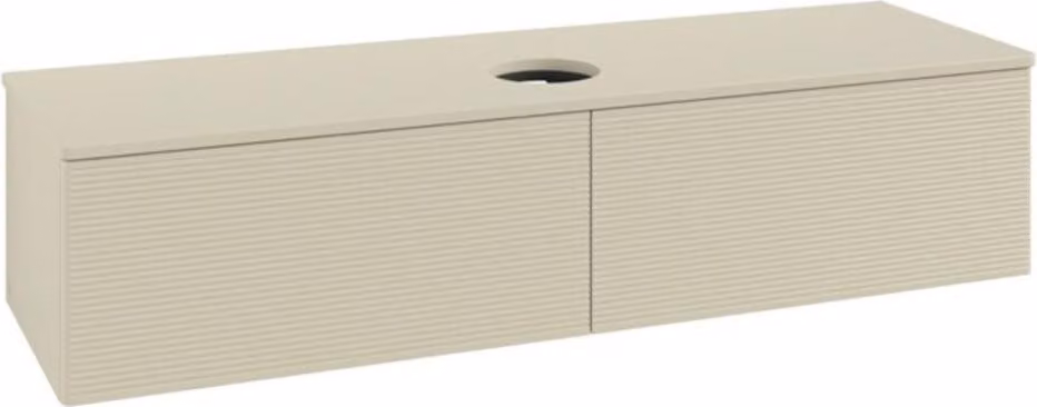 V&B Mobiletto con struttura frontale - illuminazione Antao 160x50cm, WBP colore Lac, si Gr m laccato