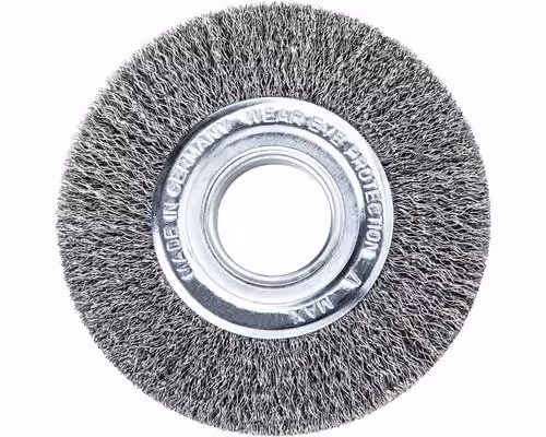 Spazzola circolare in filo metallico Lessmann Filo di acciaio 0,20 mm, ⌀ spazzola x larghezza setole: 150X22 mm