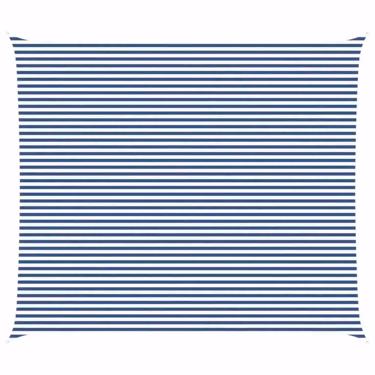 Vela ombreggiante rettangolare vidaXL in poliestere Blu e Bianco L: 7 m, P: 6 m