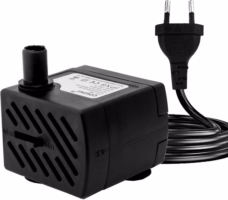 Pompa sommergibile per acquario - modello mini - 3 W - 180 litri all'ora - silenziosa - portata regolabile - adatta anche per fontane