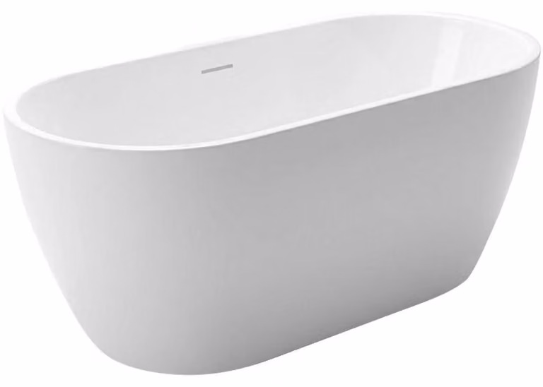 CERANO - Vasca da bagno freestanding in acrilico Anita - bianco lucido - 170x80 cm