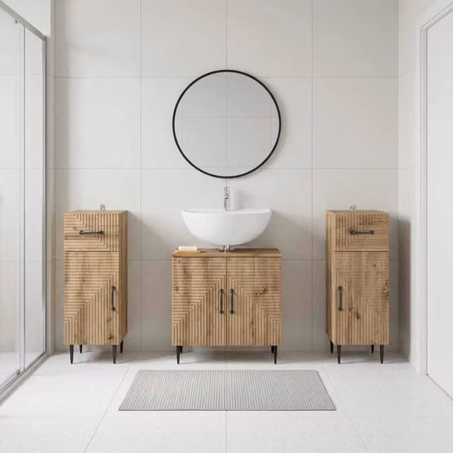 Set di armadietti da bagno in 3 pezzi HAARLEM 3418025