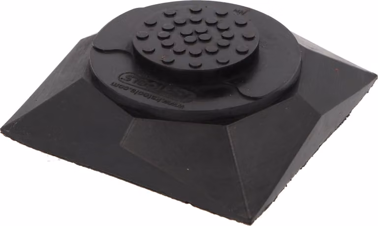 KS-Tools 160.0616 Cuscinetto in gomma 46 per piattaforme di sollevamento, 135 x 135 x 42 mm