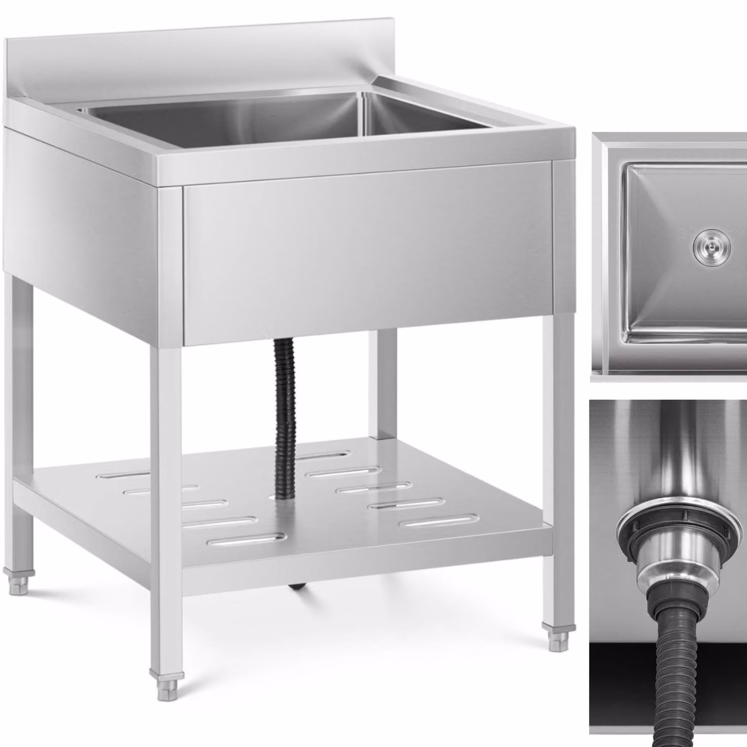 Expondo Royal Catering Lavello - 1 vasca - Acciaio inox - 70 x 70 cm