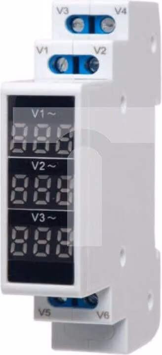Voltmetro modulare trifase 80-500V su bus Spamel SPMV\3