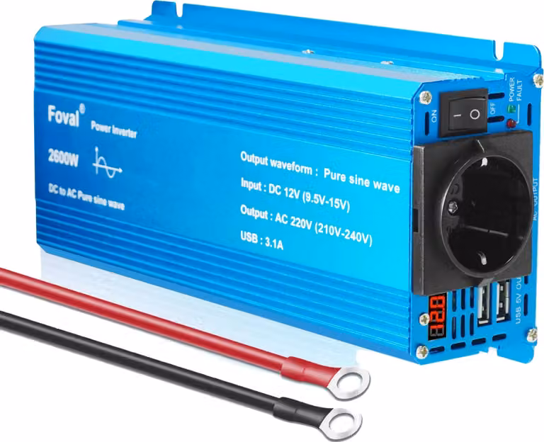 Inverter, onda sinusoidale pura, alta efficienza, potenza di picco 2600W