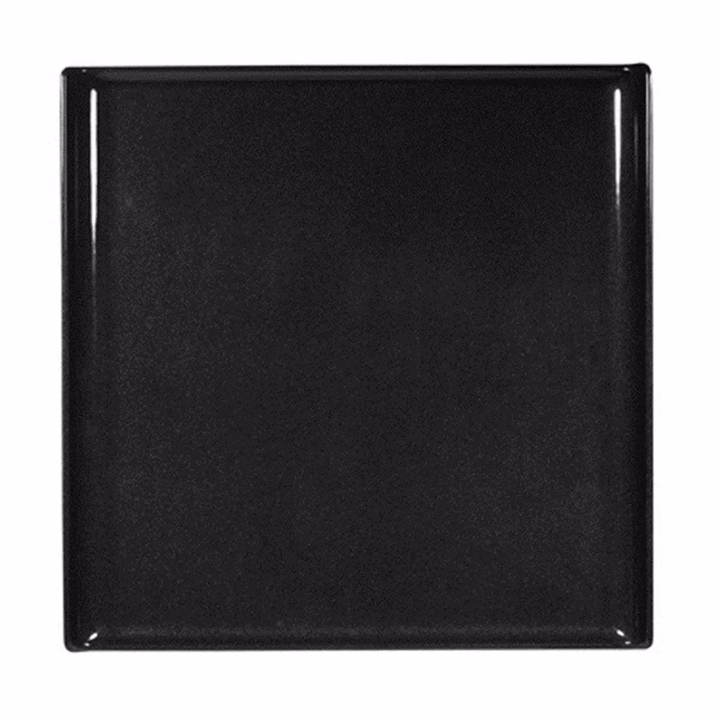 Vassoio quadrato nero in porcellana diametro 30 x 30 cm linea Melamine 4 pezzi