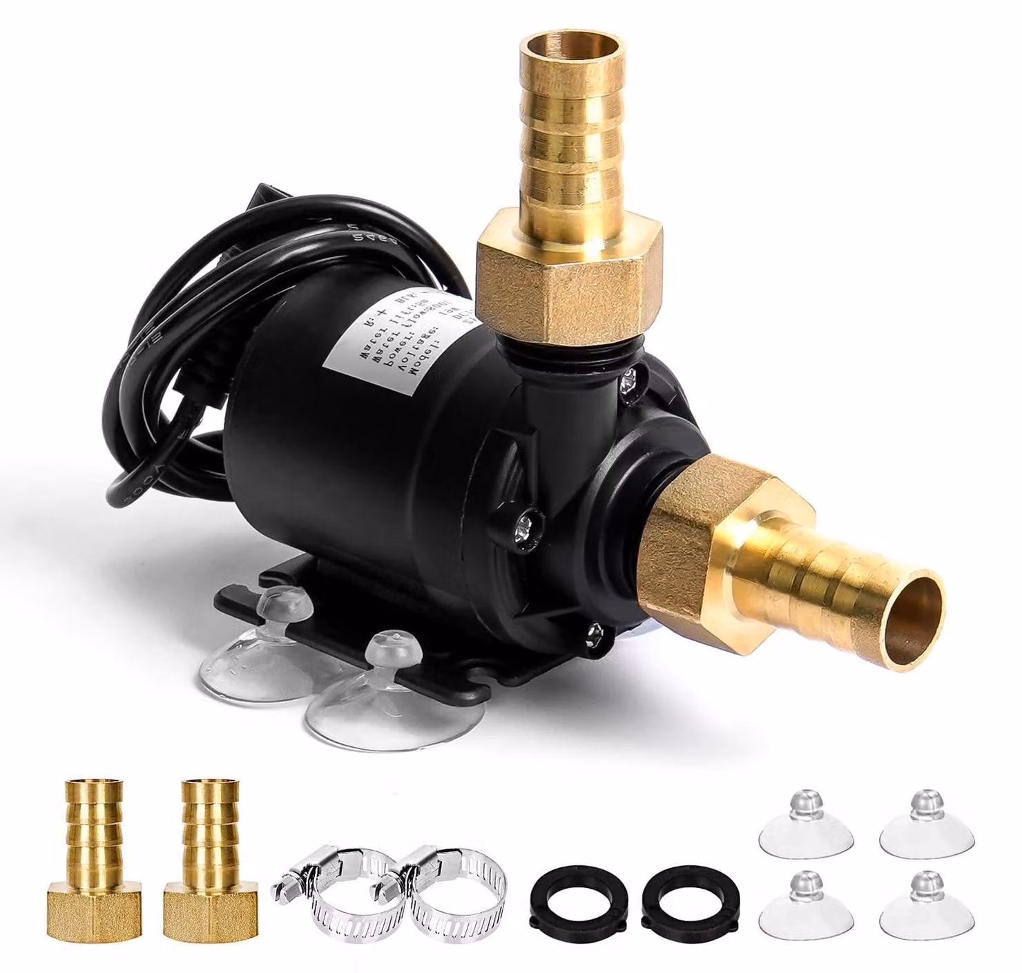 Pompa sommergibile senza spazzole 12 V - 800 l/h - 19 W - Pompa per fontana e laghetto