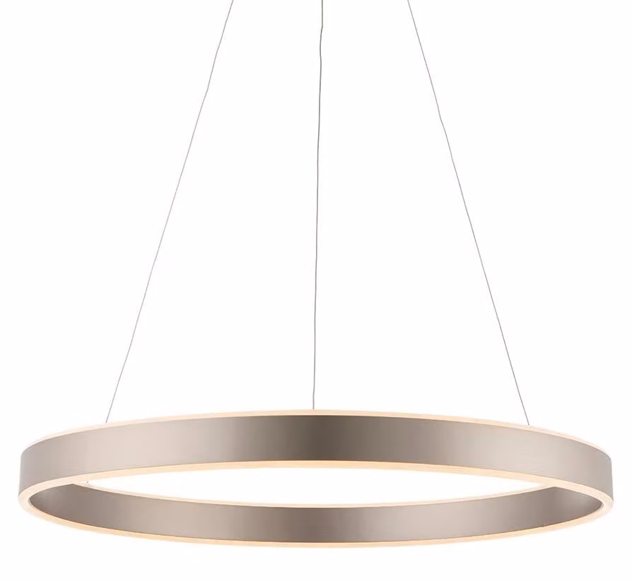 Lampada a sospensione LED GEN, nichel opaco, 42 W, luce calda, 2450 lm, metallo, dimensioni: 120x60x60 cm, IP20, Endon