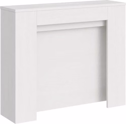 Consolle allungabile 90x25/211 cm Kivra Bianco Frassino