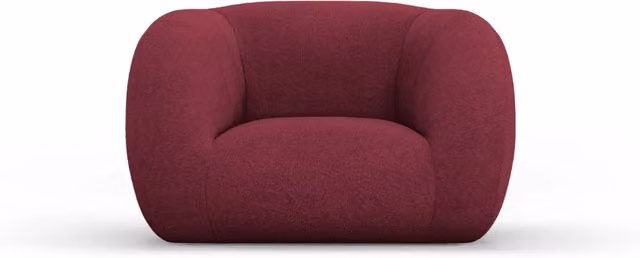 Poltrona Essen Cosmopolitan Design in bouclé bordeaux con braccioli per il tuo living