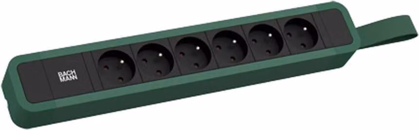 BACHMANN PRIMO 2 6xUTE con anello 2,0m CEE7/7 RAL6028