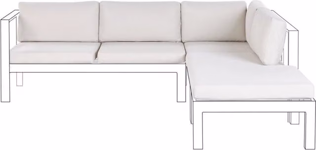 Set di copricuscini quadrati da giardino BELIANI, tessuto outdoor idrorepellente e resistente ai raggi UV, colore bianco, con fodera rimovibile e zip