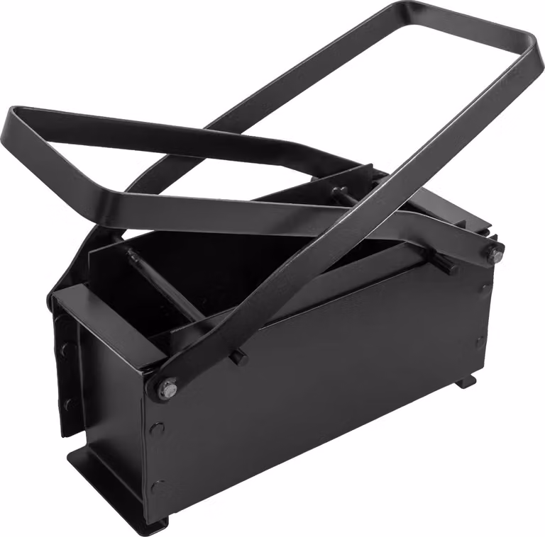 Macchina per bricchetti, struttura in ferro resistente, design efficiente, colore nero