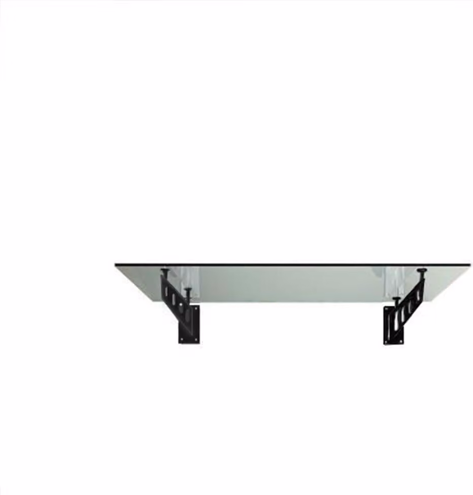 Glaszentrum Hagen - 130x90 cm Schizzo di vetro trasparente - Trasparente con supporto nero. supporto nero