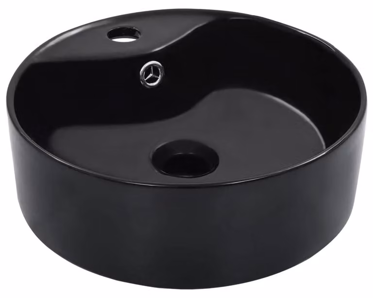 Lavabo in Vetroceramica con troppofilo per bagno
