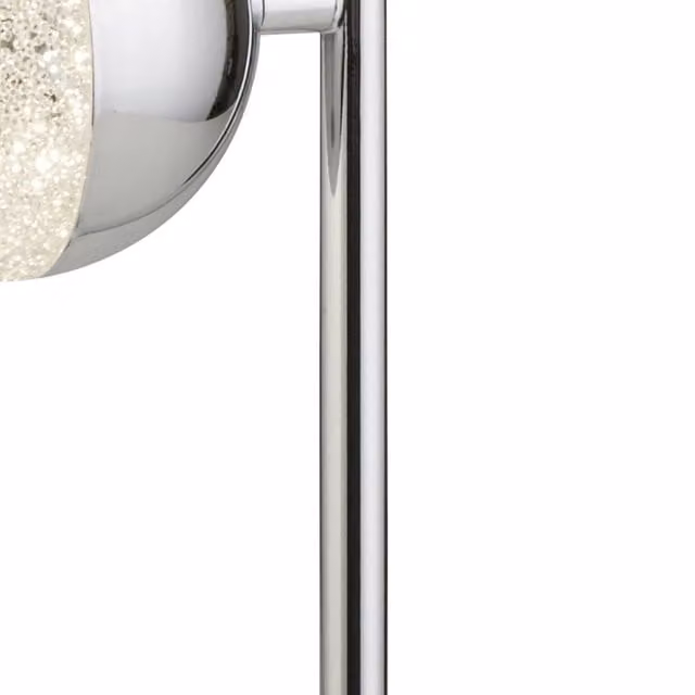 Lampada da scrivania Searchlight in vetro trasparente e acciaio cromato con tecnologia LED 6W 4000K