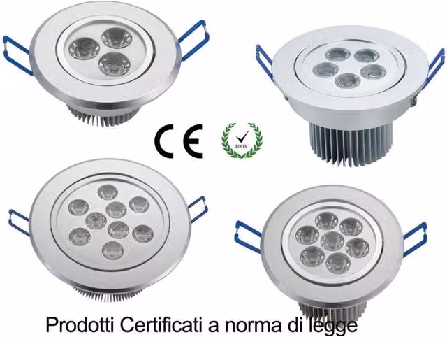Faretto LED da incasso Trade Shop bianco con luce regolabile per controsoffitti in cartongesso, 18W