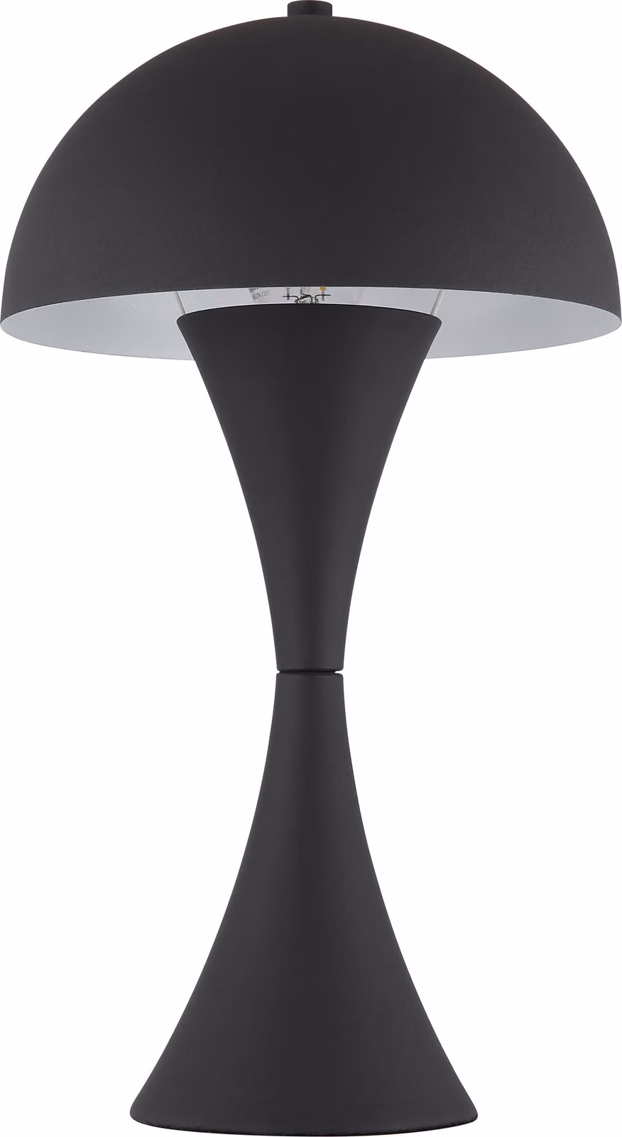 Lampada da tavolo, nero, metallo, H 36,1 cm