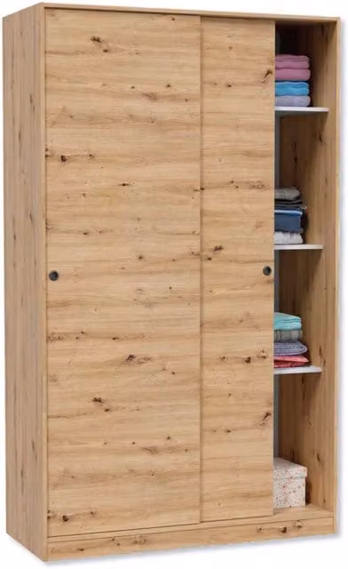 Armadio 2 ante scorrevoli 120x50x200h rovere nodi