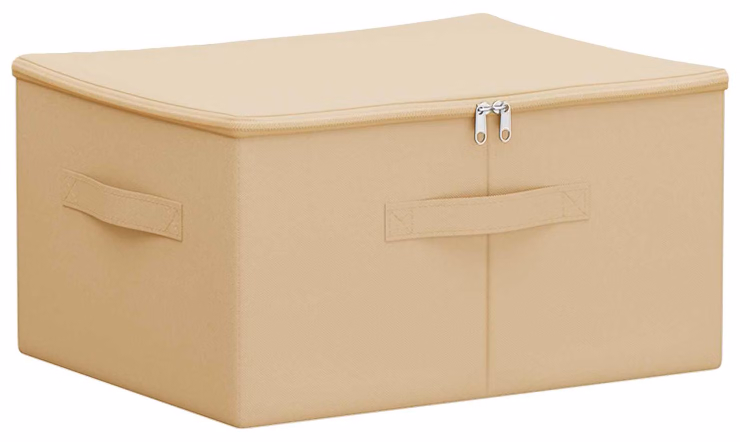 Scatola di Stoccaggio Crema 43 x 34 x 23 cm Tessuto non tessuto
