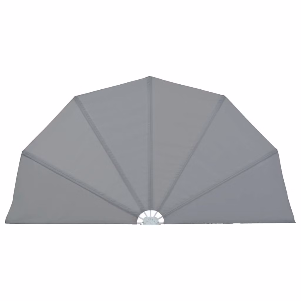 Tenda Laterale per Terrazza Pieghevole Grigio 200 cm
