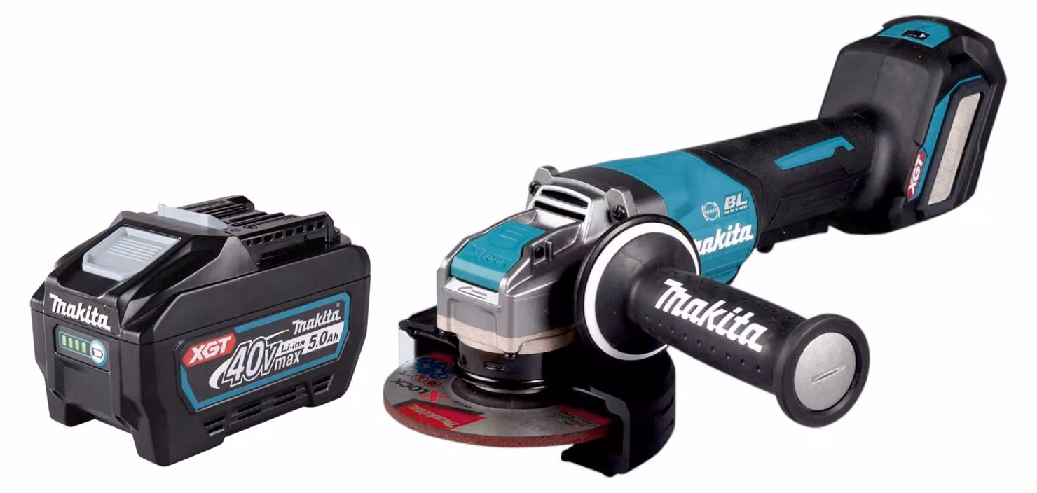Makita GA 044 GT1 Smerigliatrice angolare a batteria 40 V max. 125 mm X-LOCK Brushless + 1 batteria ricaricabile 5,0 Ah - senza caricabatterie