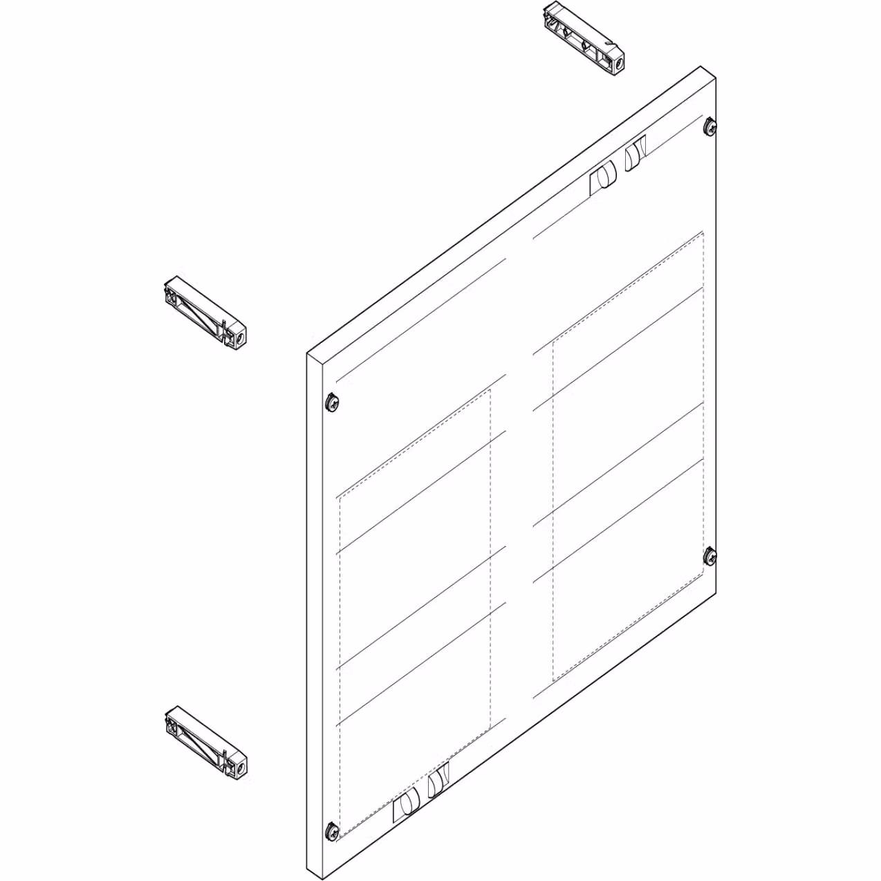 Modulo ABN Prisma XS profondo LxA: 250x450 mm SAS 40 mm per sezionatore NH1 EBM 70 mm MT23512