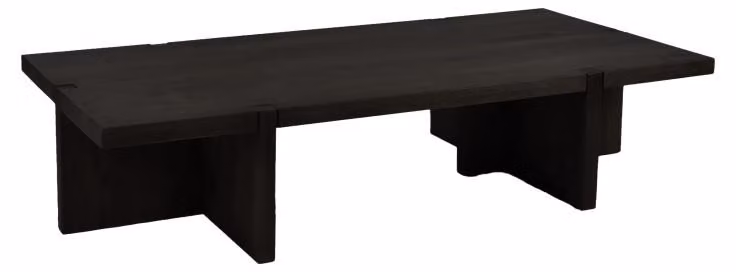 Tavolino Pomax Asa, colore nero, dimensioni 140 x 70 x 31 cm