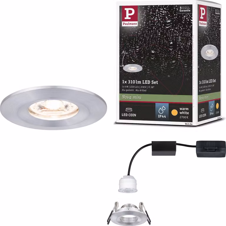 Paulmann Lampada da incasso LED Nova Mini a luce singola fissa