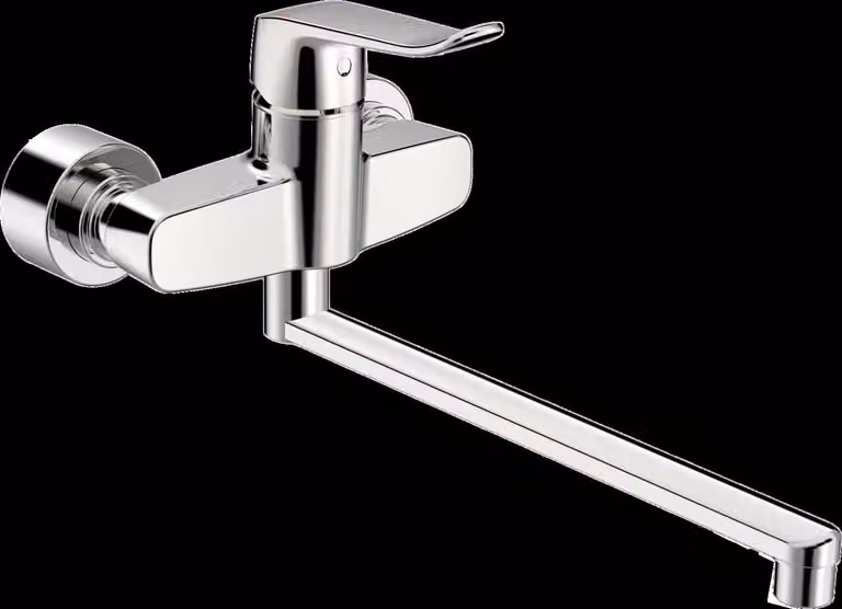 HANSA HANSAclinca Mitigeur de lavabo, saillie 377 mm, chromé, 01546283, 01546283