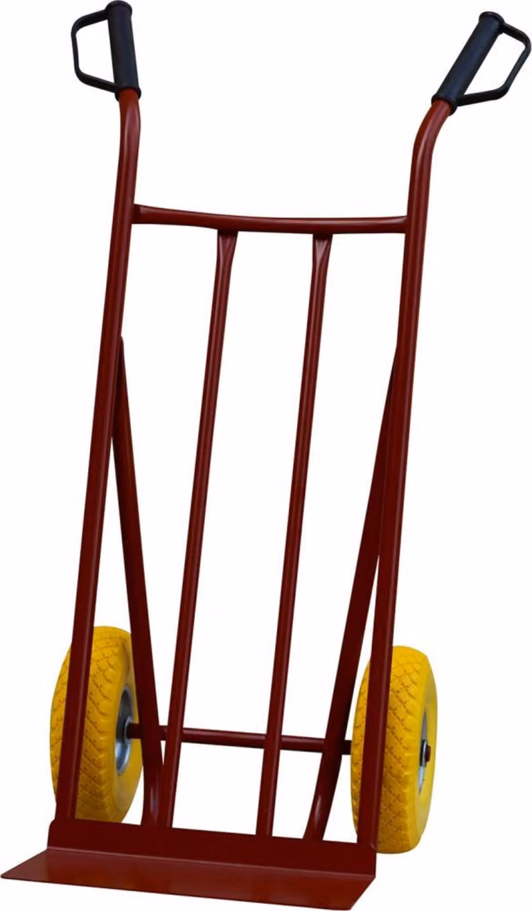 Carrello a mano tipo 300 con ruote inPoliuretanoGIALLE (tela d'acciaio)
