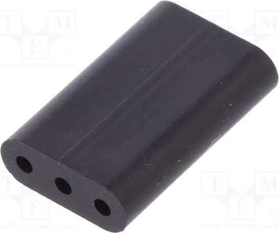 10 distanziatori LED, lunghezza: 12,7 mm, colore: nero, diametro LED: 3 mm, codice prodotto: 8GE04V80359. Distanziatori per