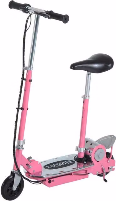 Monopattino Elettrico Benzoni per Bambini Rosa Pieghevole con Altezza Regolabile