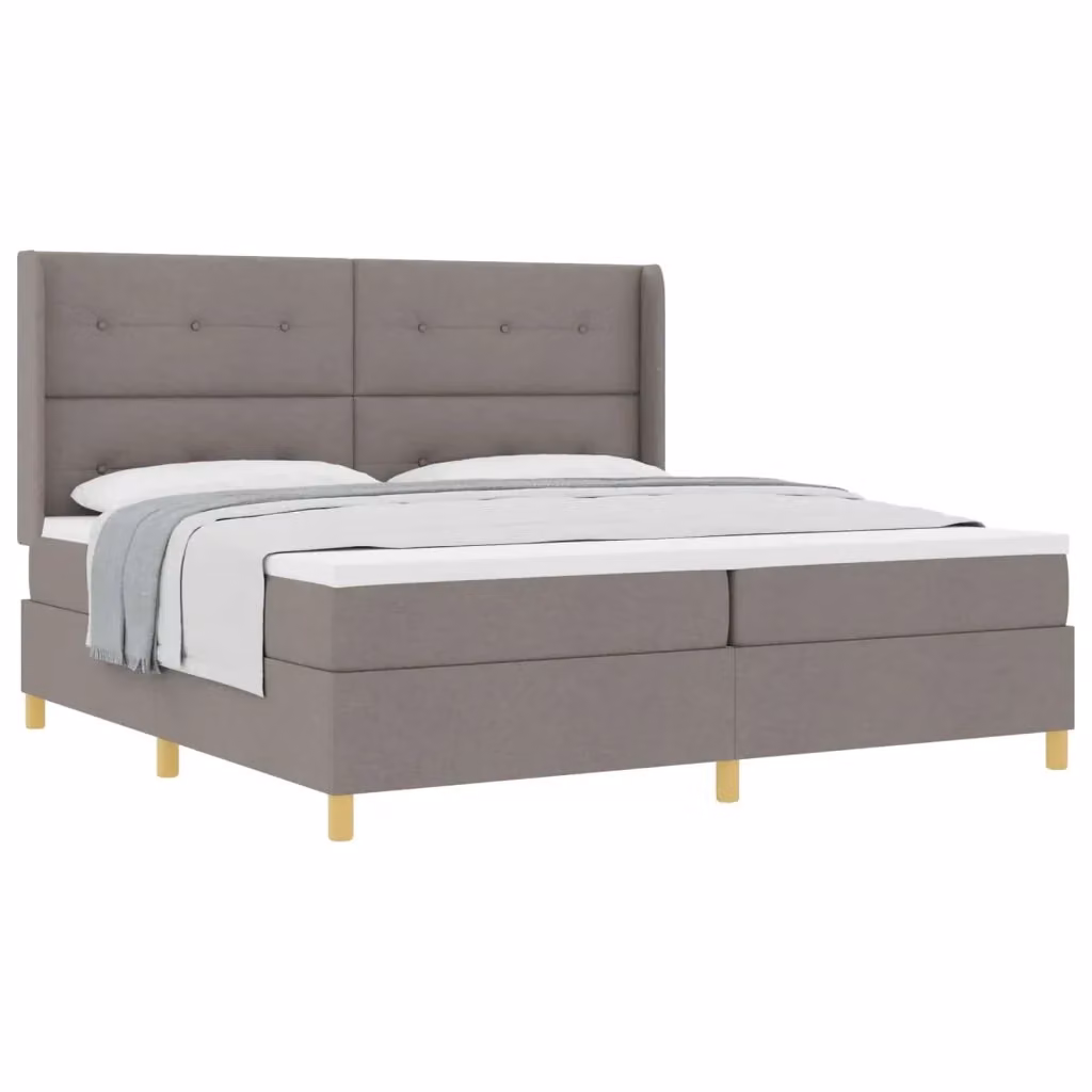 Letto a molle con materasso Talpa vidaXL in tessuto, L/P/H: 200 x 200 x 280 cm – 2