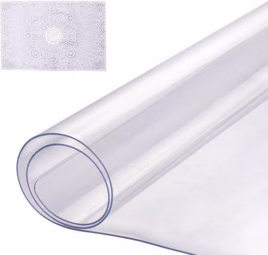 Tovaglia trasparente in PVC per scrivania, dimensioni 40 x 81 cm, spessore 1,5 mm, impermeabile e facile da pulire, rivestimento rettangolare