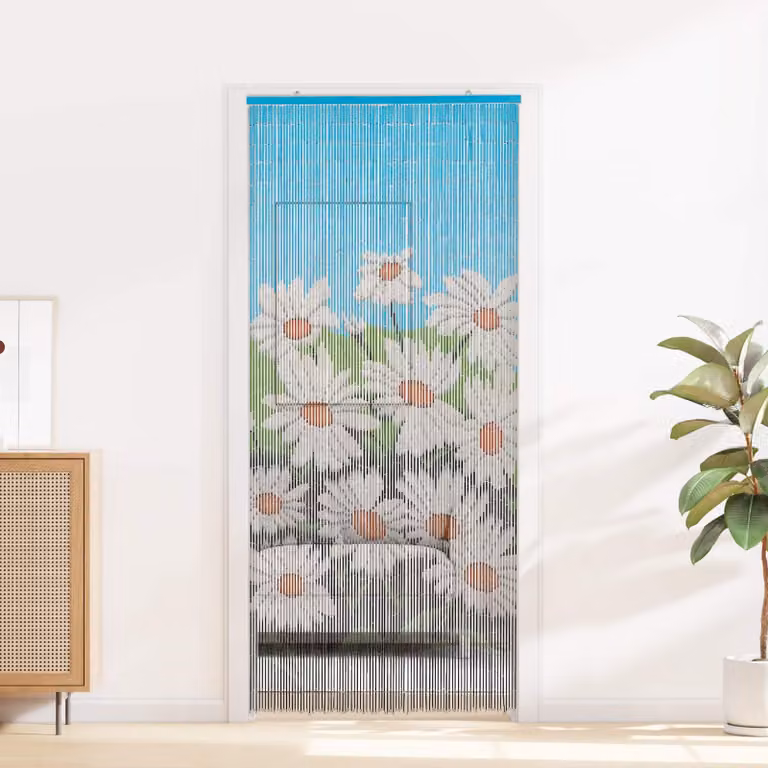 Tenda per porta antinsetti in bambù vidaXL multicolore L 90 cm x H 200 cm