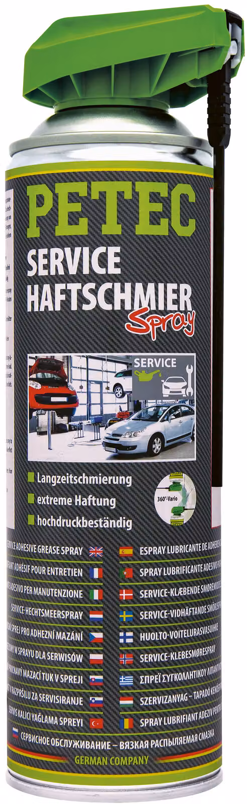 Petec service lubrificante adesivo spray 500 ml per la lubrificazione a lungo termine