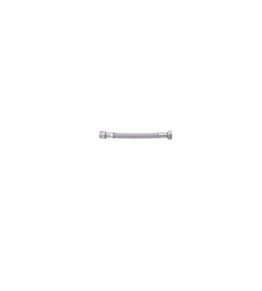 Flessibile in acciaio inox AISI 304  Misura 3/8" F - 1/2" F