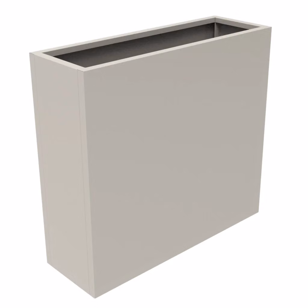 Fioriera Vaargel in acciaio galvanizzato casa.pro, disponibile nei colori marrone o grigio, L: 82 cm, H: 90 cm, P: 30 cm – 2