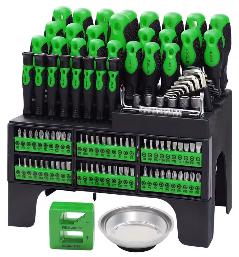 Solidchoice - Set di 118 cacciaviti magnetici in acciaio di alta qualità