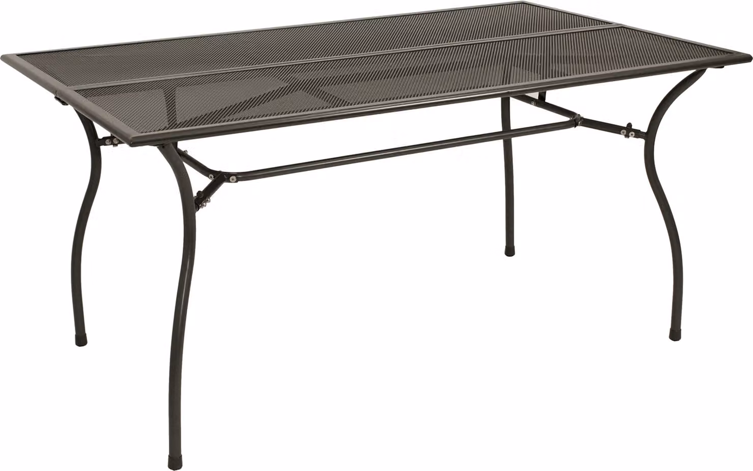 Tavolo da giardino DEGAMO, tavolo da pranzo in metallo CLASSIC, rettangolare 90x150 cm, lamiera stirata antracite