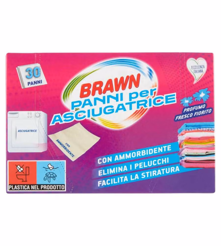Panni per asciugatrice con Ammorbidente 30 pz