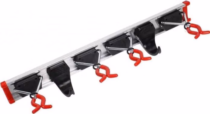 Supporto per dispositivi - guida 50 cm / 4 supporti 2 ganci - per set