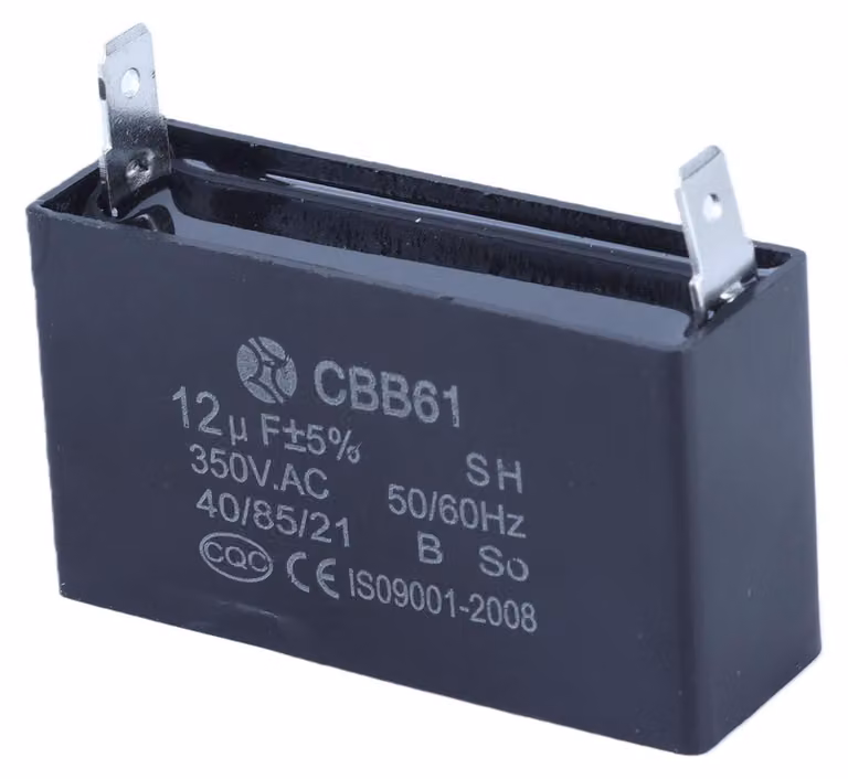 Condensatore CBB61 per generatore a benzina e motore di ventilazione, 350VAC, 12UF
