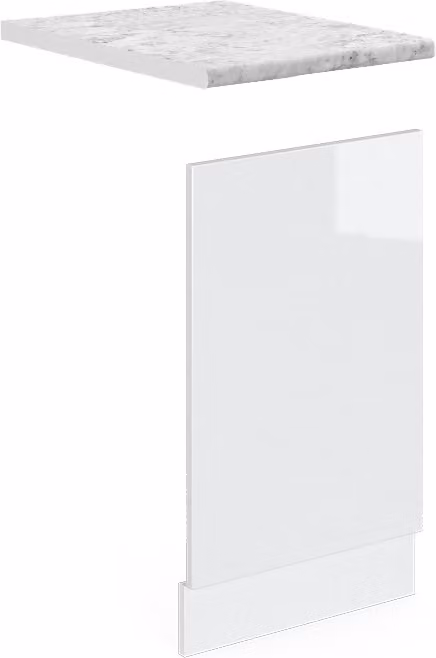 Pannello frontale Vicco R-Line Bianco lucido 45 cm , PL Marmo, Model 31372