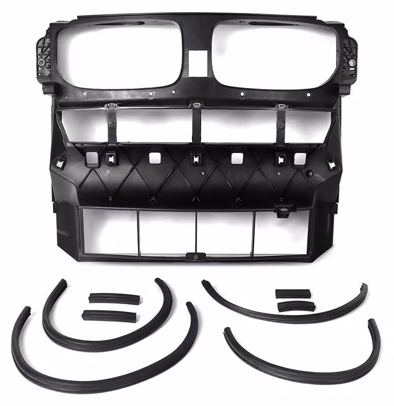 Supporto per radiatore, condotto di aspirazione dell'aria - Nero - Plastica ABS